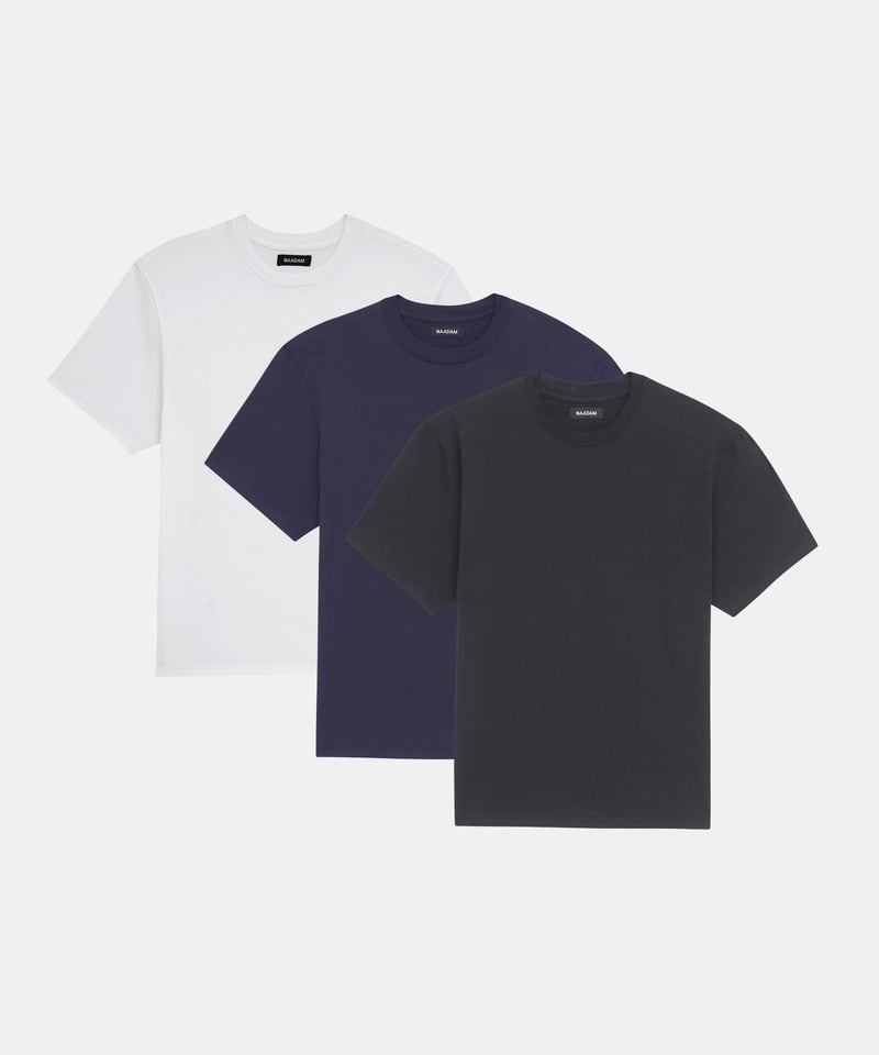 3-Pack Lightweight Brushed Cotton Tee by NAADAM, 100% Cotton