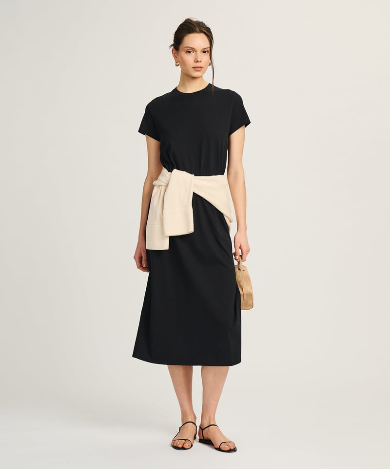 Lightweight Brushed Cotton T-Shirt Dress by NAADAM, 100% Cotton