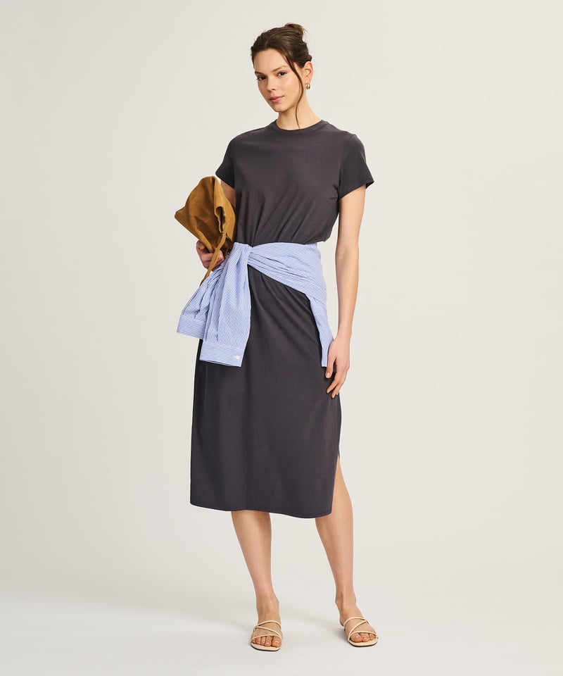 Lightweight Brushed Cotton T-Shirt Dress by NAADAM, 100% Cotton