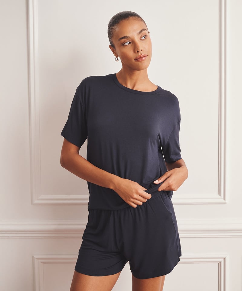 Breathable Short Sleeve Sleep Top by NAADAM, 96% Modal, 4% Elastane