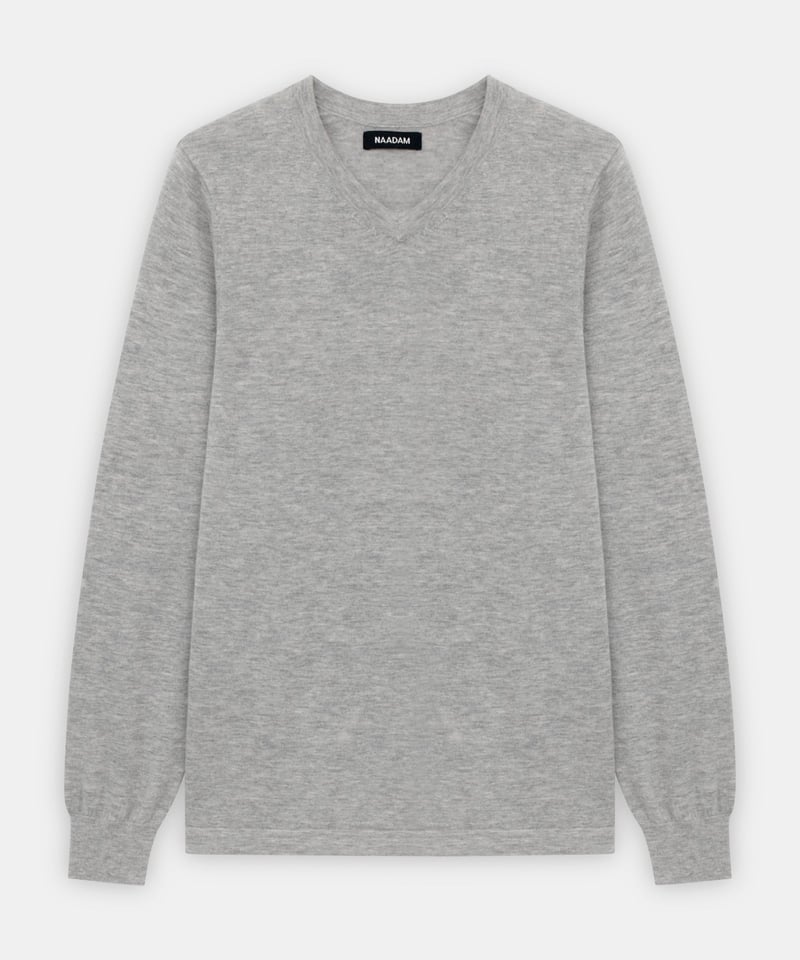 Super Fine Cashmere Long Sleeve V-Neck by NAADAM, 100% Cashmere