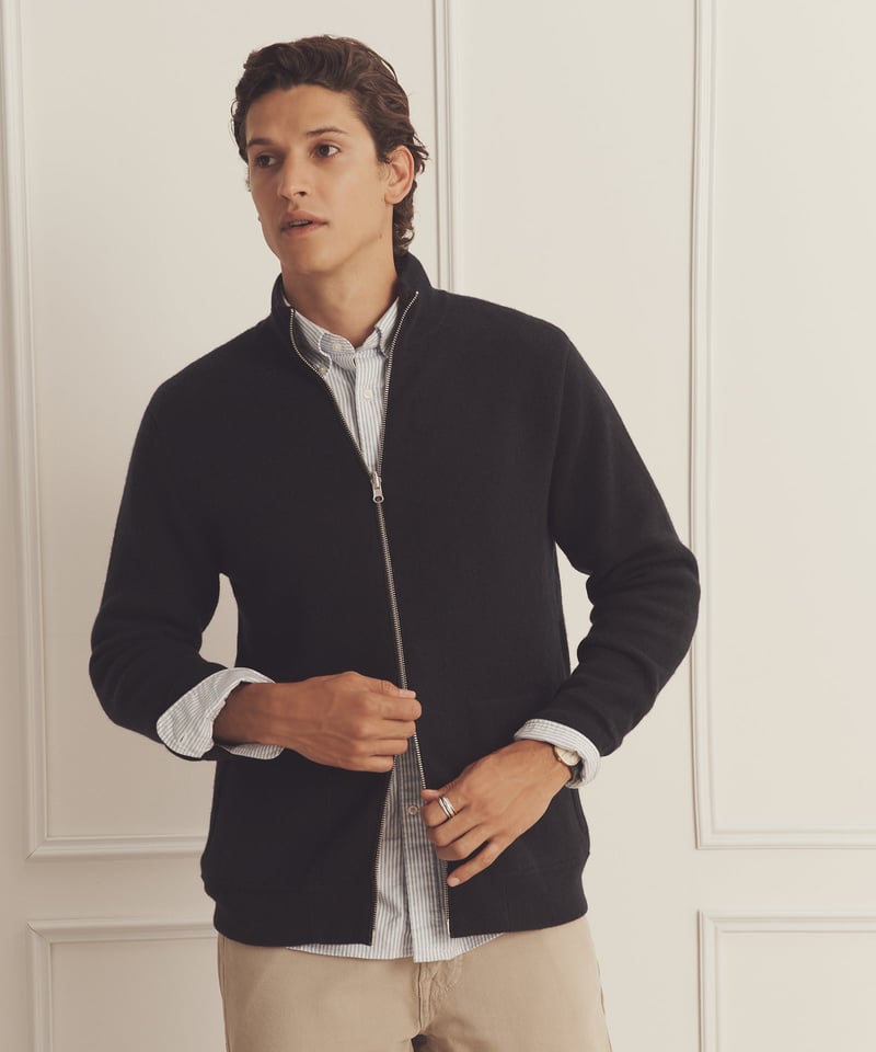 Super Luxe Cashmere Double Faced Full Zip by NAADAM, 100% Cashmere
