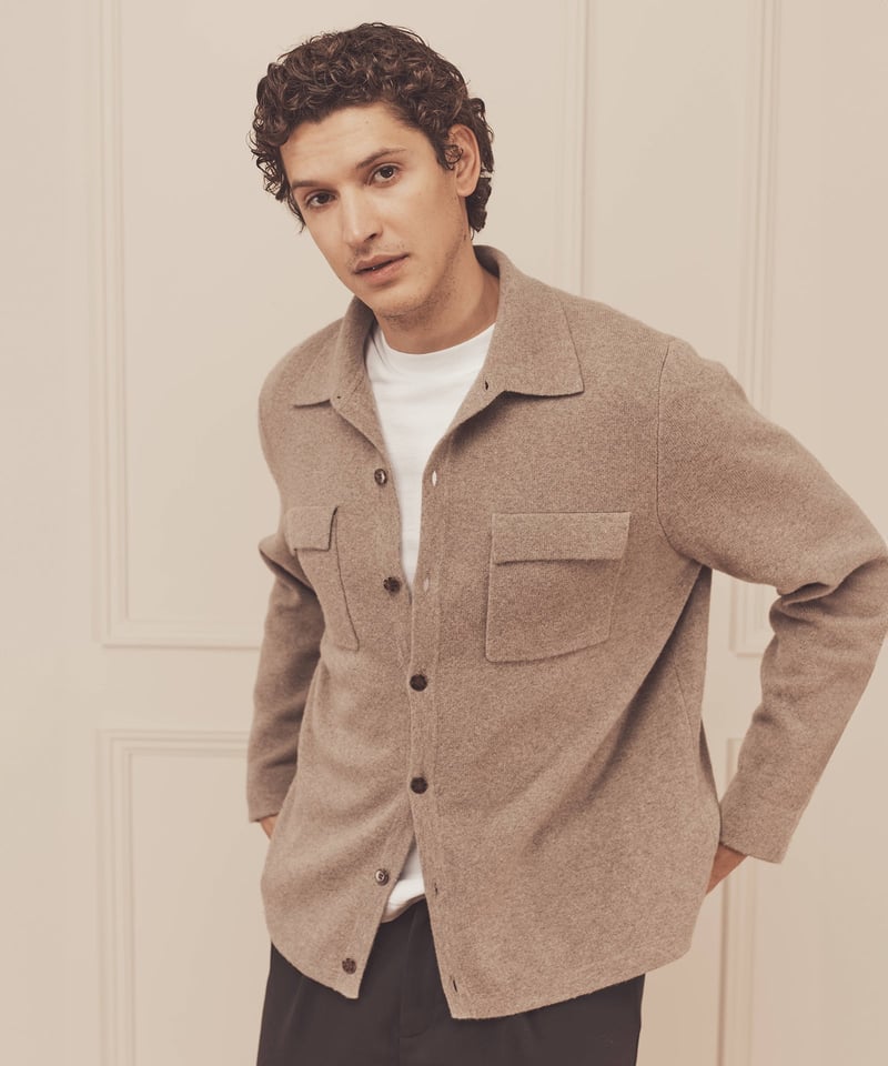 Signature Cashmere Field Shirt Jacket by NAADAM, 100% Cashmere