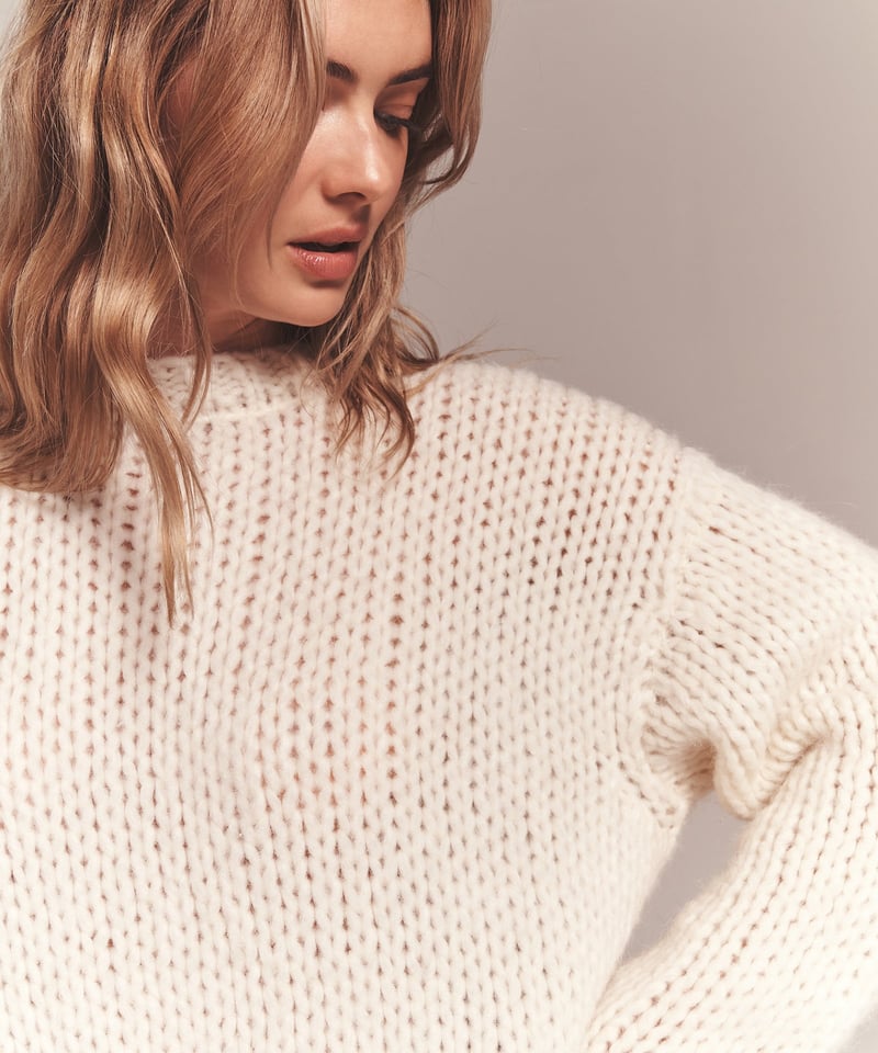 Lofty Alpaca Crewneck by NAADAM, 70% Alpaca, 23% Nylon, 7% Wool