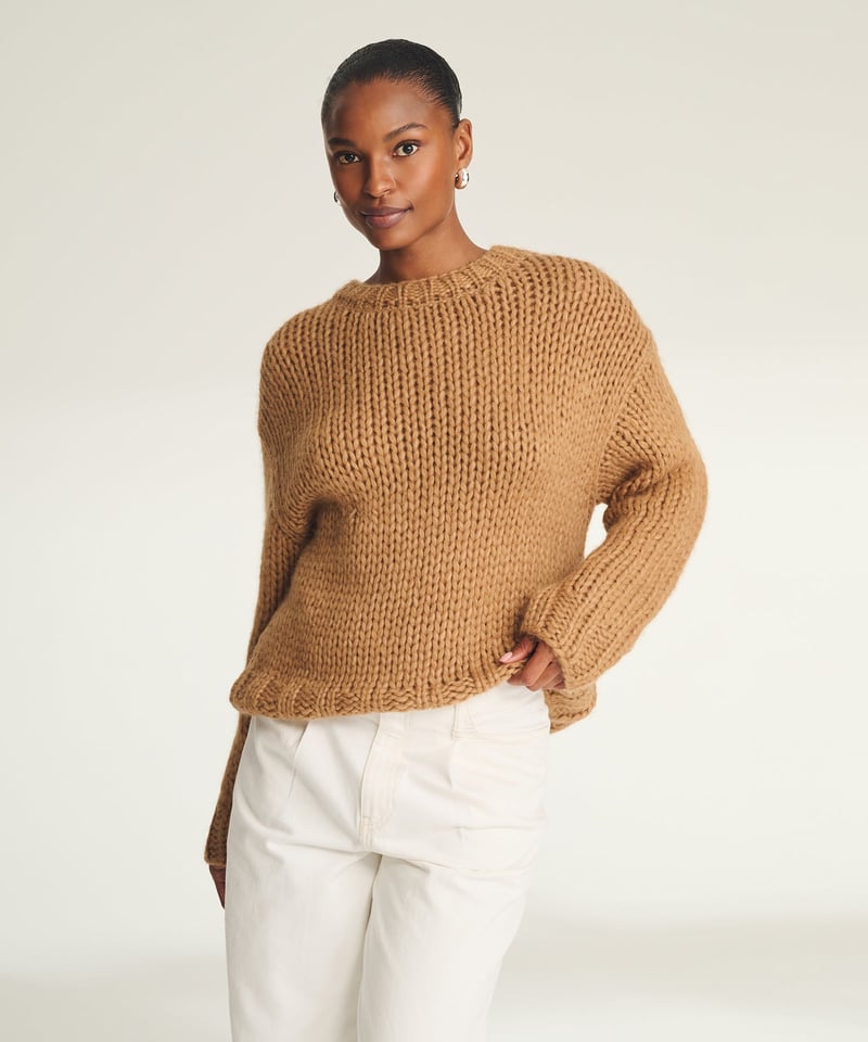 Lofty Alpaca Crewneck by NAADAM, 70% Alpaca, 23% Nylon, 7% Wool