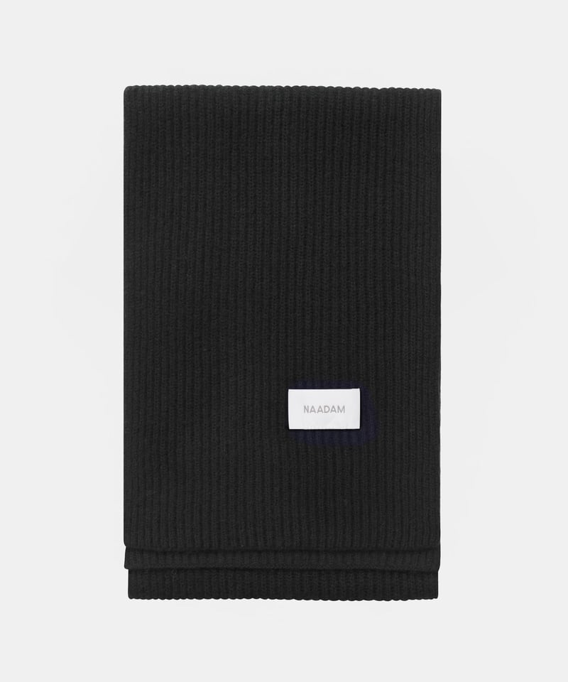 Cashmino Ribbed Scarf by NAADAM, 90% Wool, 10% Cashmere