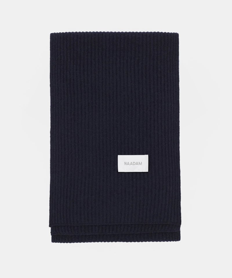Cashmino Ribbed Scarf by NAADAM, 90% Wool, 10% Cashmere