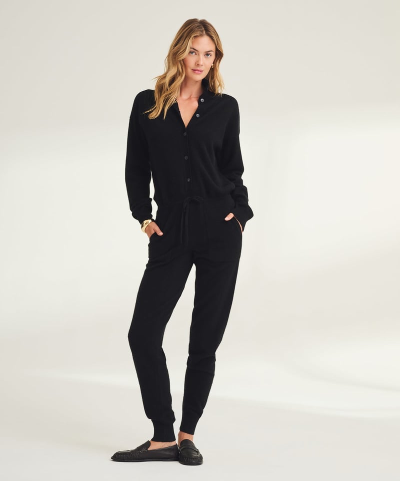 Signature Cashmere Button Down Jumpsuit by NAADAM, 100% Cashmere