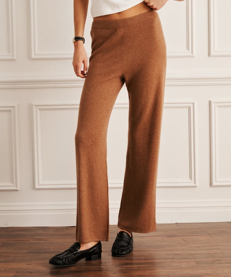 Signature Cashmere Straight Leg Pant by NAADAM, 100% Cashmere