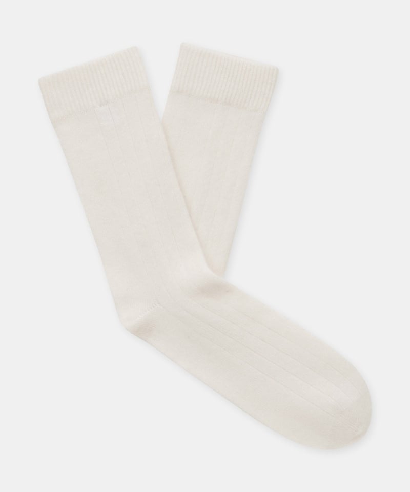 Signature Cashmere Ribbed Socks by NAADAM, 100% Cashmere