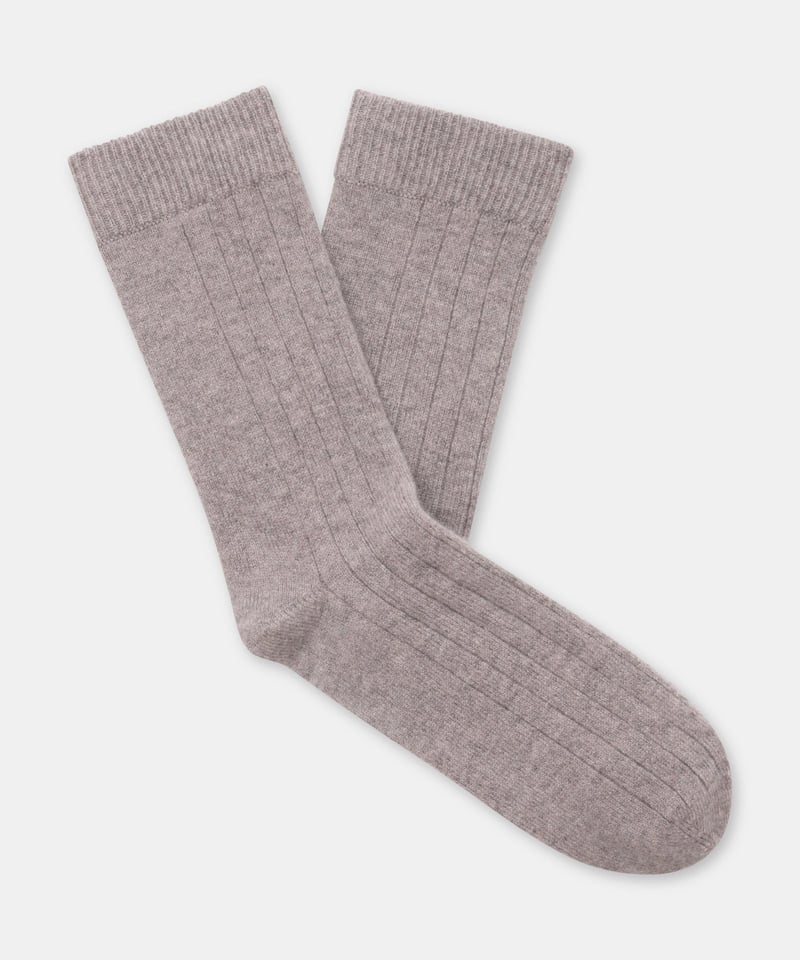 Signature Cashmere Ribbed Socks by NAADAM, 100% Cashmere