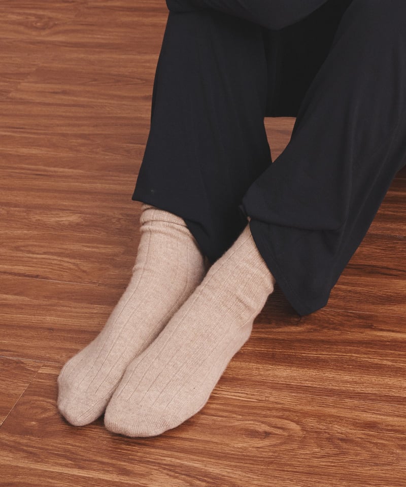 Signature Cashmere Ribbed Socks by NAADAM, 100% Cashmere