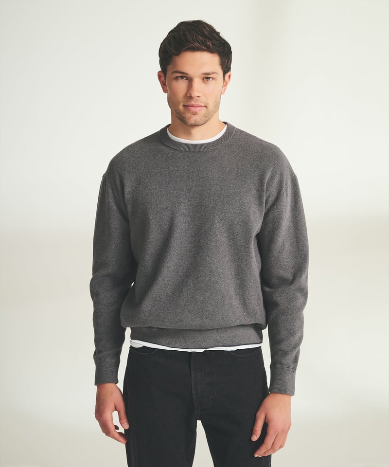Cotton Cashmere Oversized Sweatshirt by NAADAM, 95% Cotton, 5% Cashmere