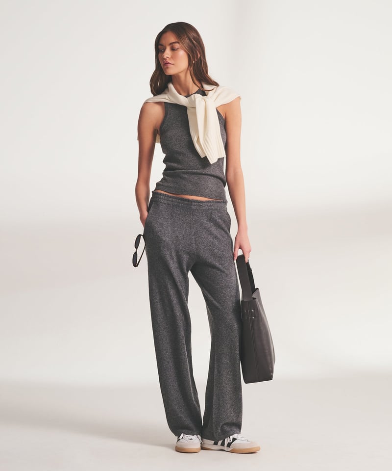 Signature Cashmere Paperbag Wide Leg Pants by NAADAM, 100% Cashmere