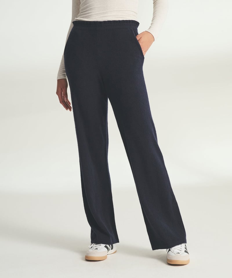 Signature Cashmere Paperbag Wide Leg Pants by NAADAM, 100% Cashmere