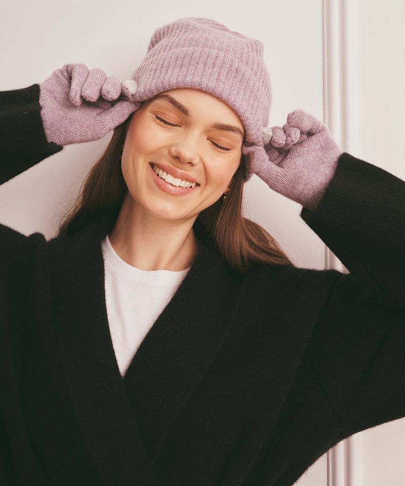 Signature Cashmere Ribbed Beanie by NAADAM, 100% Cashmere