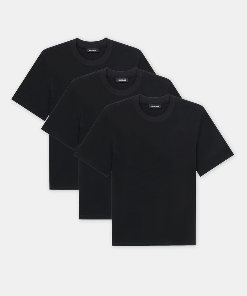 3-pack Heavyweight Cotton Tee by NAADAM, 100% Cotton