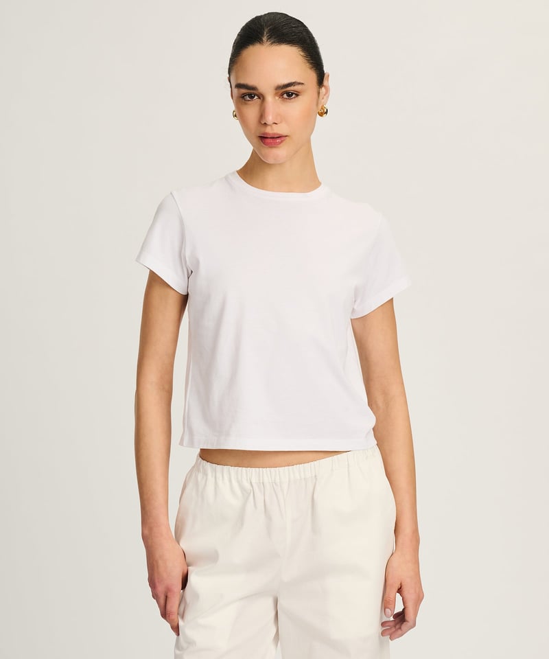 Lightweight Brushed Cotton Slim Tee by NAADAM, 100% Cotton