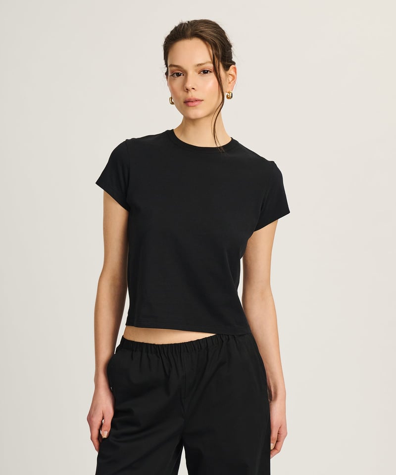 Lightweight Brushed Cotton Slim Tee by NAADAM, 100% Cotton