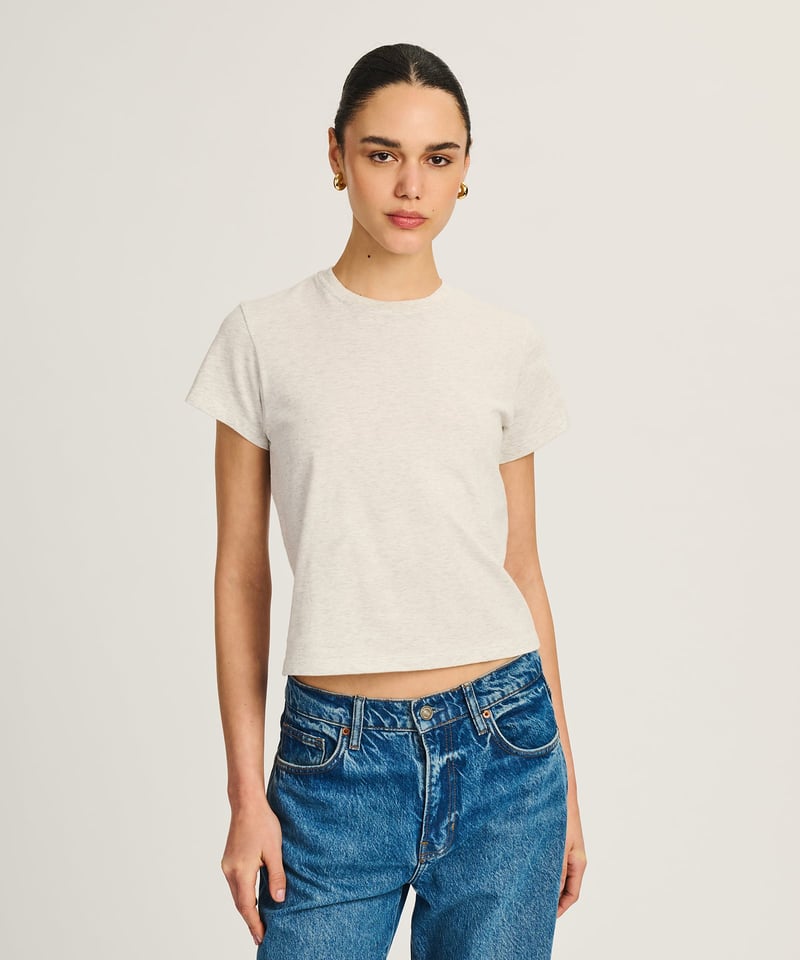 Lightweight Brushed Cotton Slim Tee by NAADAM, 100% Cotton