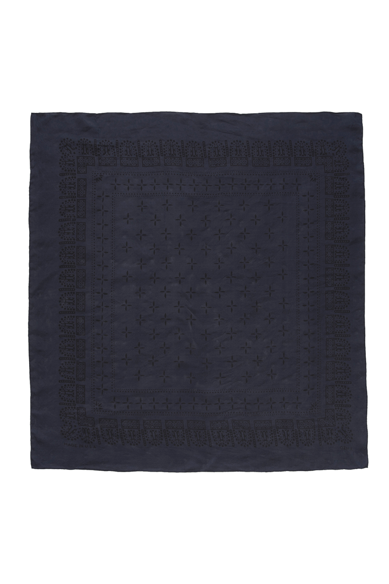 1930s Bandana, Regen Silk, Pacific by OZMA, 100% Silk