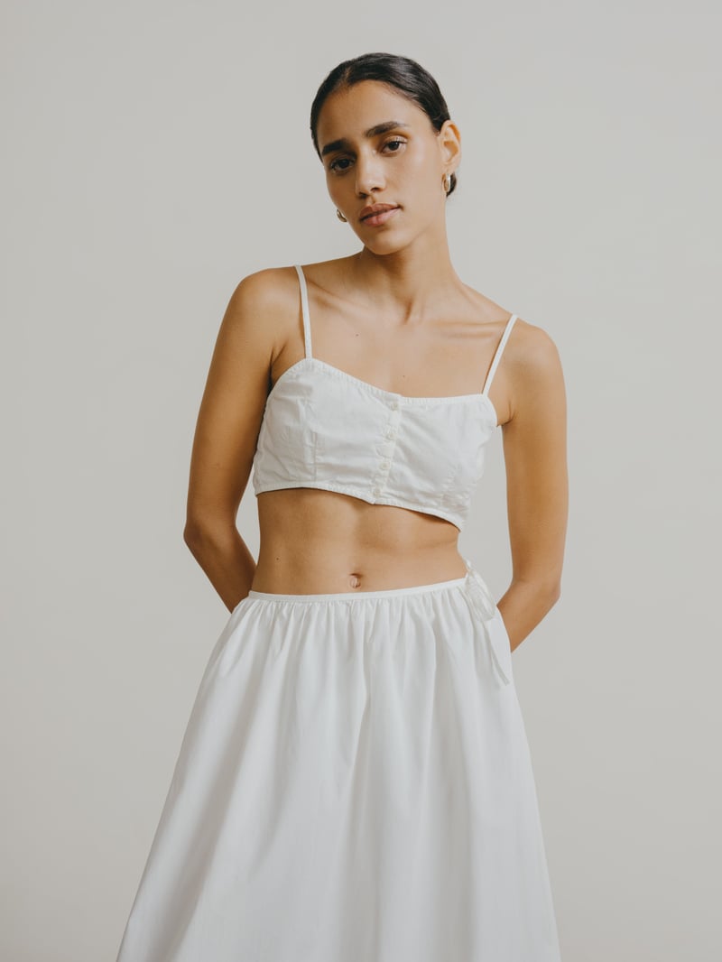 Maeve Top, Organic Batiste, Natural by OZMA, 100% Cotton