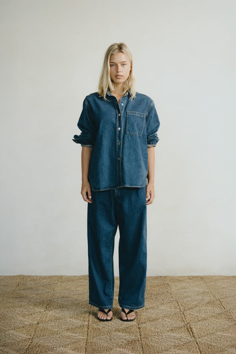 Field Pant, Tencel Denim, Vintage Dark by OZMA, 83% Cotton, 17% Lyocell