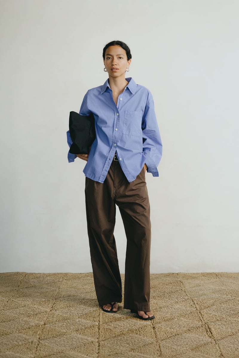 Poplin Field Pant, Organic Poplin, Manzanita by OZMA, 100% Cotton