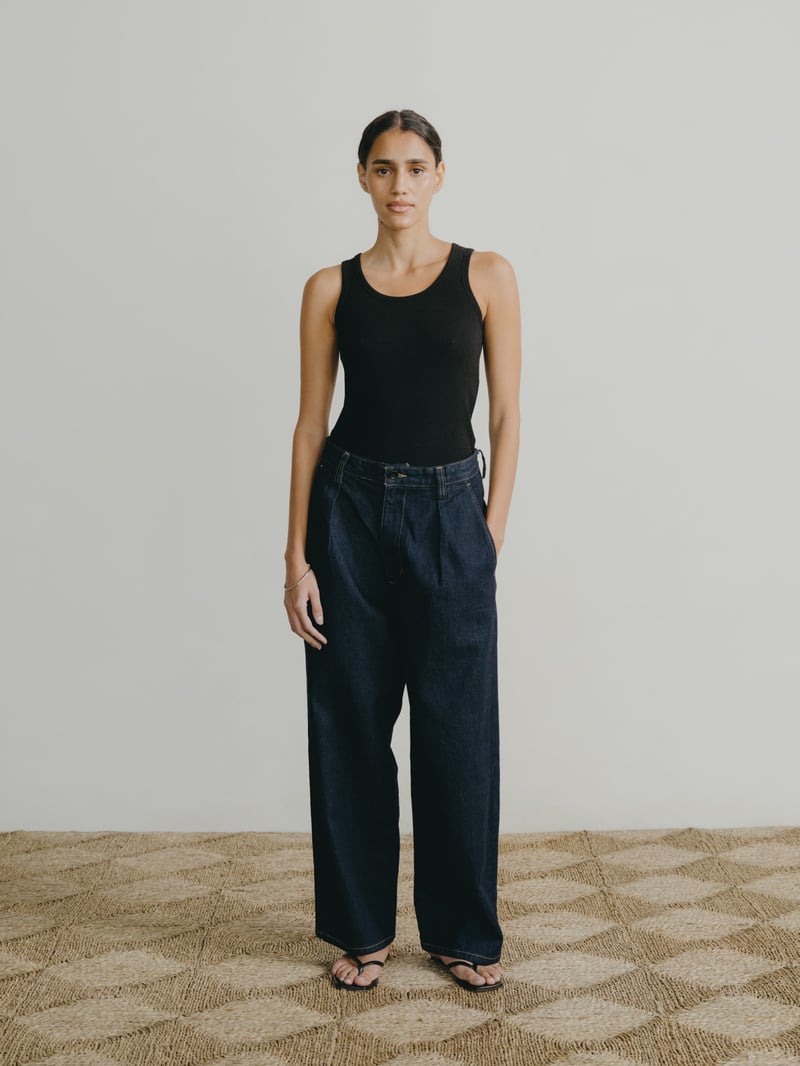 Field Pant, Tencel Denim, Rinse by OZMA, 83% Cotton, 17% Lyocell