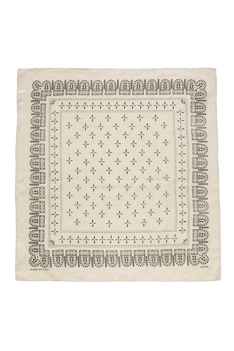 1930s Bandana, Regen Silk, Bare by OZMA, 100% Silk