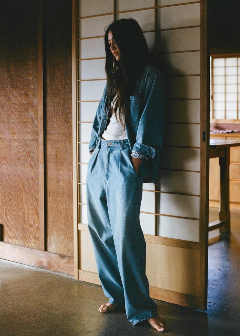 Field Pant, Tencel Denim, Vintage Light by OZMA, 83% Cotton, 17% Lyocell