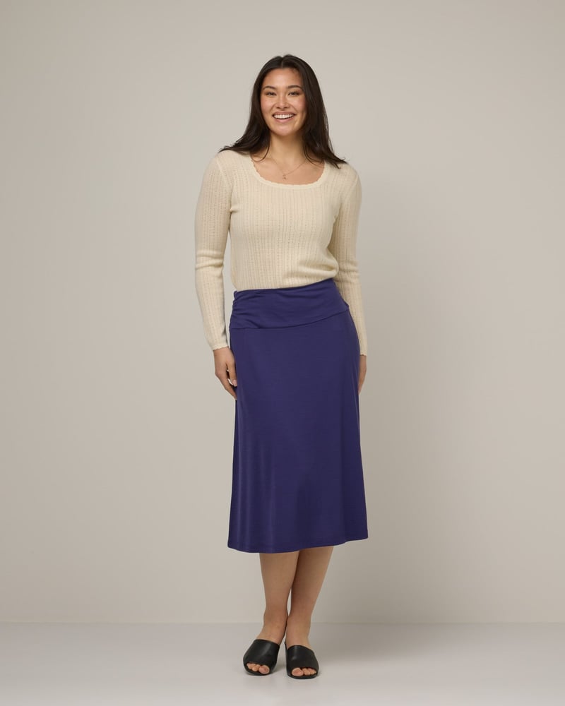 Helena Midi Skirt by Wool&, 78% Wool, 22% Nylon