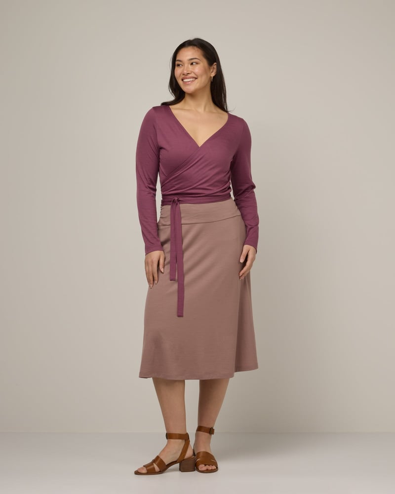 Helena Midi Skirt by Wool&, 78% Wool, 22% Nylon