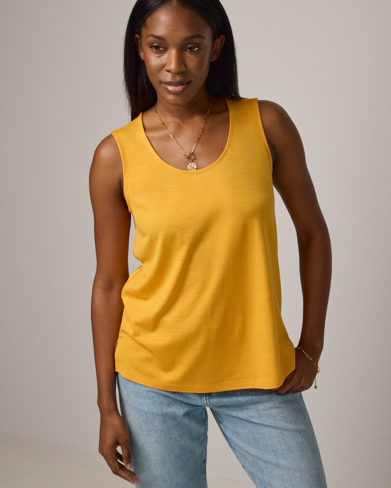 Steph Scoop Neck Tank by Wool&, 78% Wool, 22% Nylon
