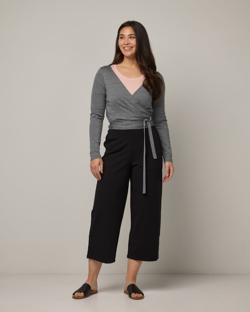 Natalia Wrap Top by Wool&, 78% Wool, 22% Nylon