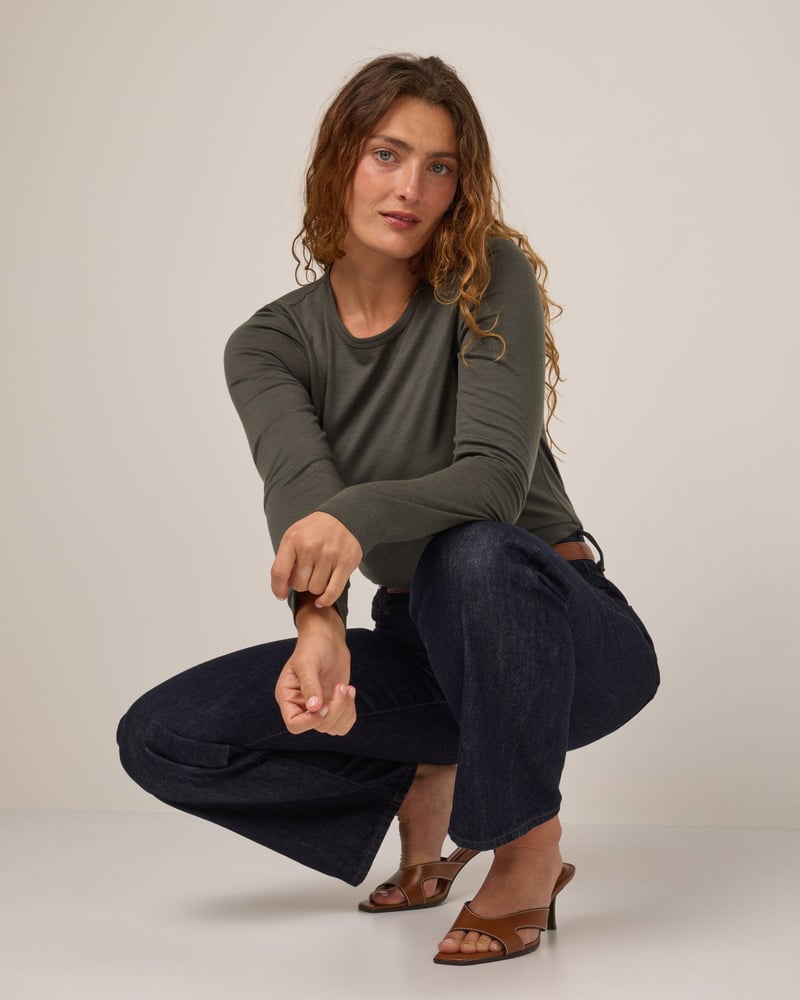 Sloan 100% Wool Fitted Tee by Wool&, 100% Wool