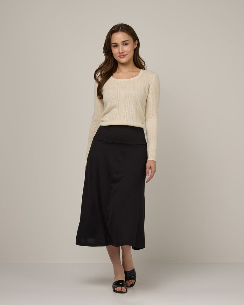 Helena Midi Skirt by Wool&, 78% Wool, 22% Nylon