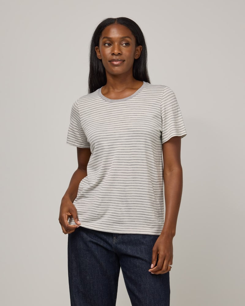 Zoe Easy Crew Neck Tee by Wool&, 78% Wool, 22% Nylon