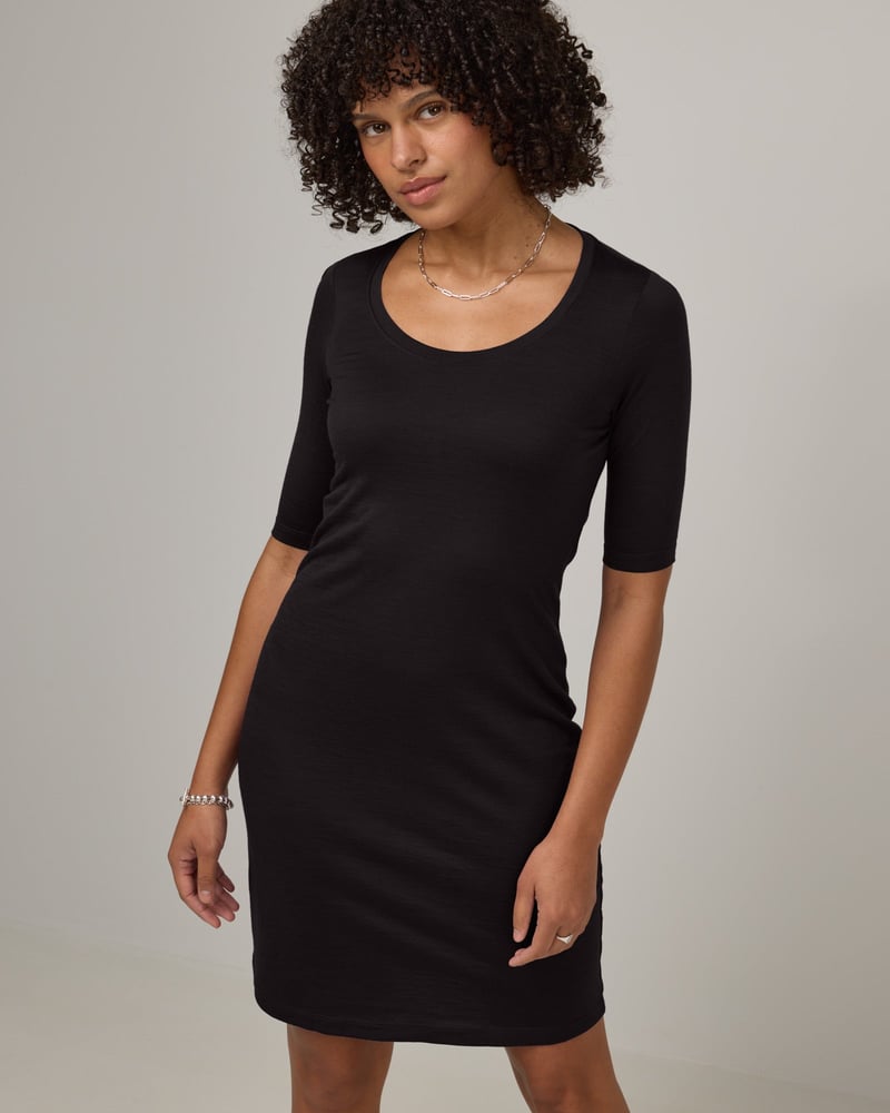 Chloe Fitted Dress by Wool&, 78% Wool, 22% Nylon