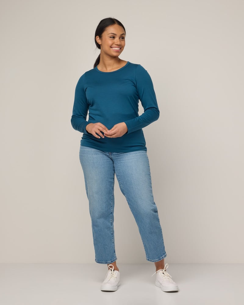 Sloan Signature Fitted Tee by Wool&, 78% Wool, 22% Nylon