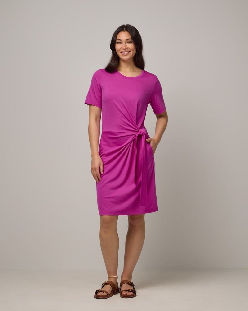 Kelly Faux Tie Dress by Wool&, 82% Wool, 18% Nylon