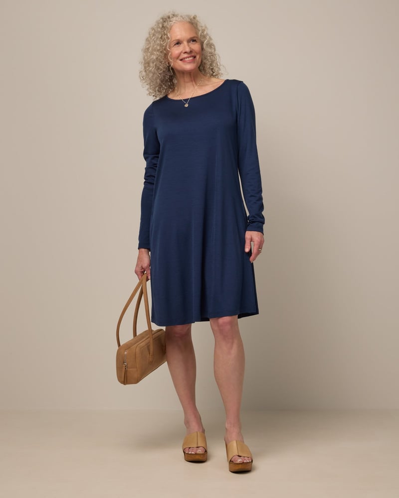 Rowena Swing Dress by Wool&, 78% Wool, 22% Nylon