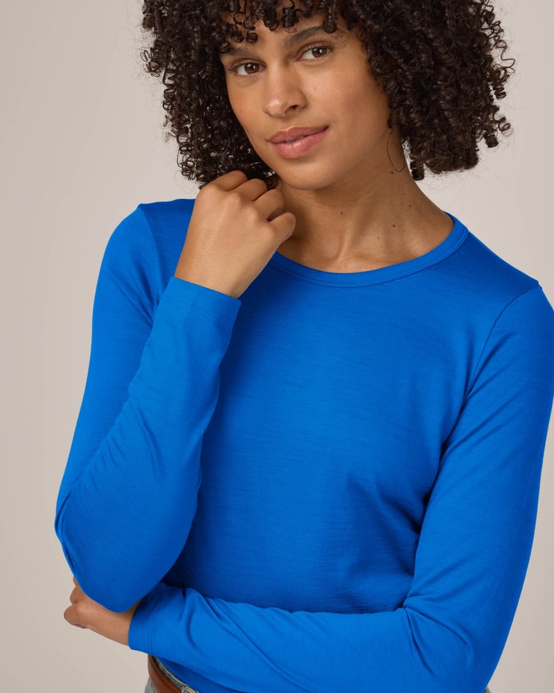 Sloan Signature Fitted Tee by Wool&, 78% Wool, 22% Nylon