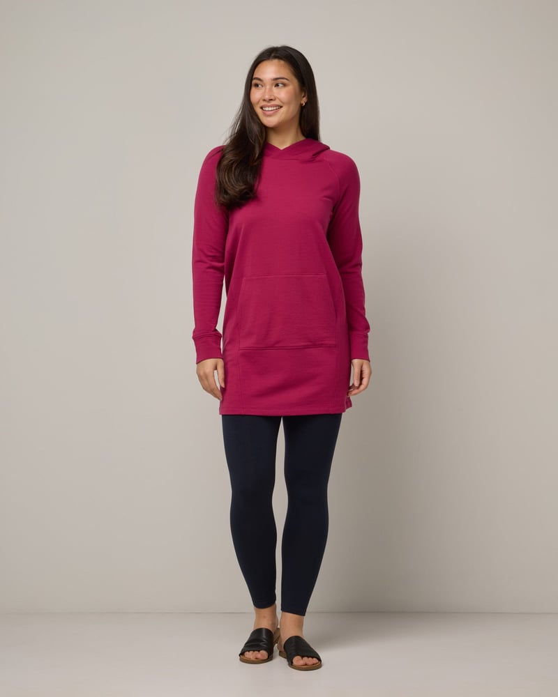 Everett Hoodie Tunic by Wool&, 75% Wool, 22% Nylon, 3% Elastane