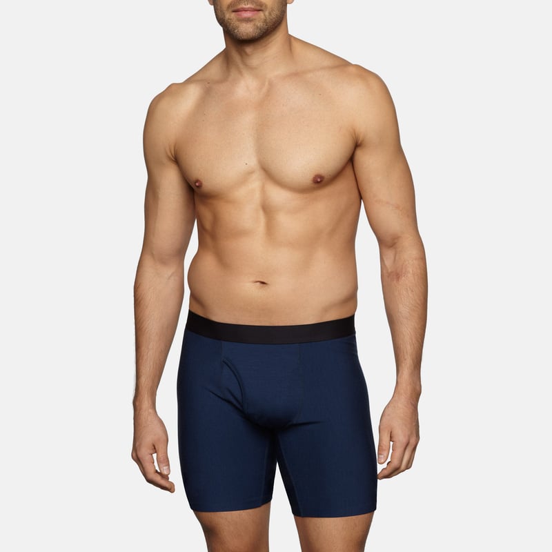 Men's Long Boxer Briefs by Wool&, 75% Wool, 22% Nylon, 3% Elastane