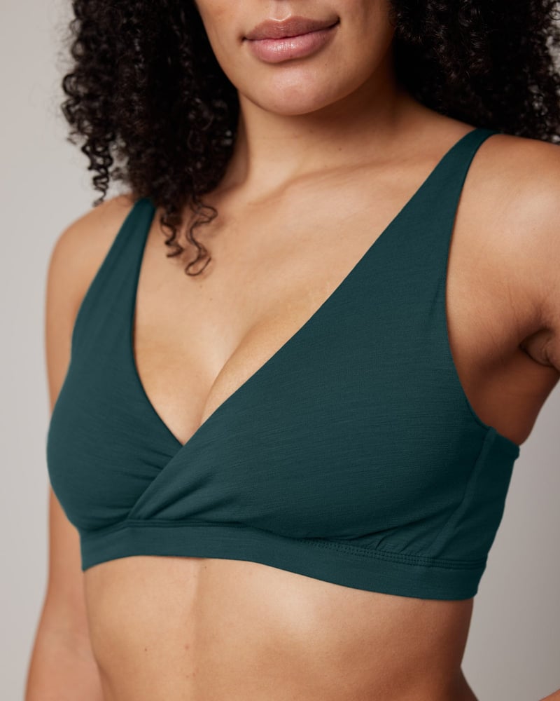 Roam Convertible Wrap Bra by Wool&, 68% Wool, 25% Nylon, 7% Elastane