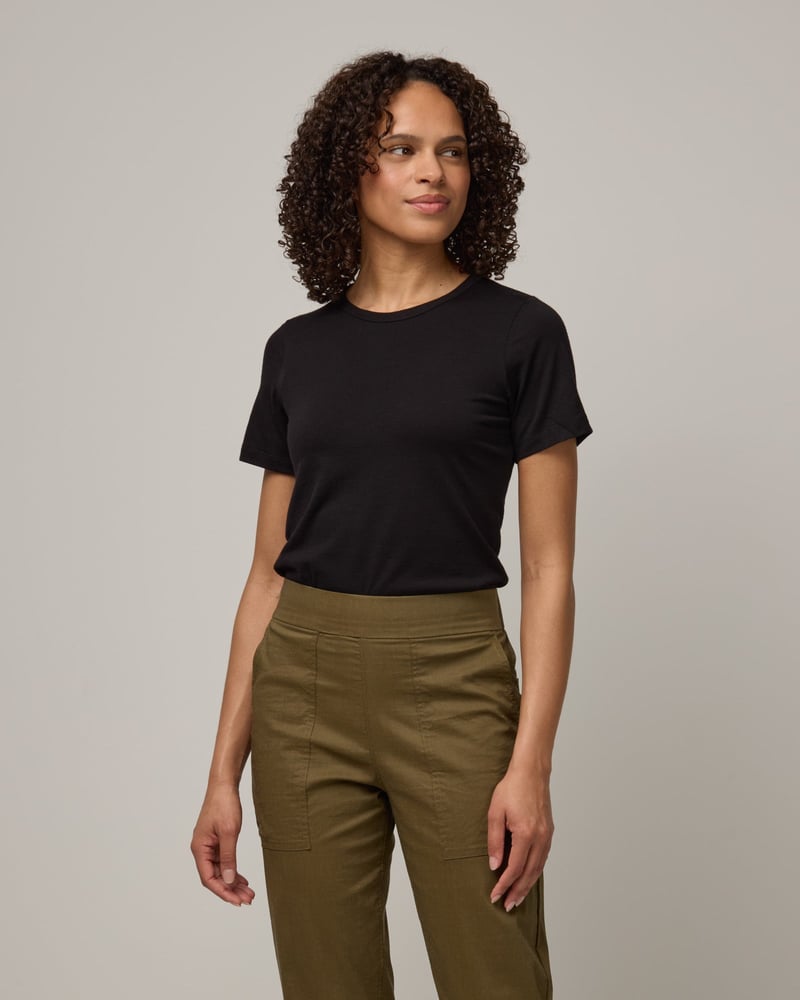 Cara 100% Wool Fitted Tee by Wool&, 100% Wool