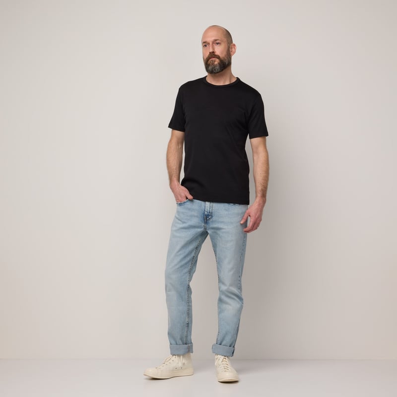 Men's Interlock Crew Neck Tee by Wool&, 78% Wool, 22% Nylon