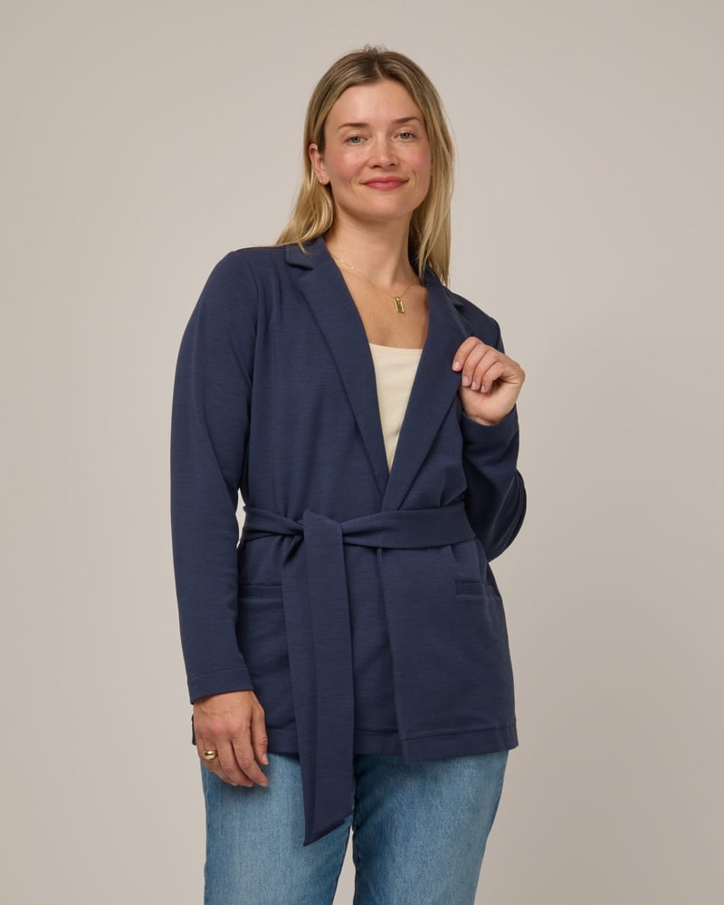 Kristen Blazer by Wool&, 71% Wool, 24% Nylon, 5% Elastane