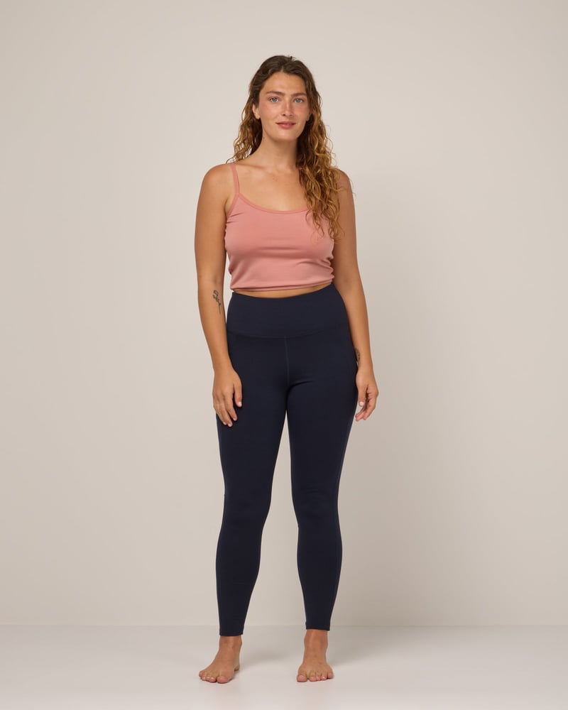 Summit Pocket Legging by Wool&, 68% Wool, 22% Nylon, 10% Elastane